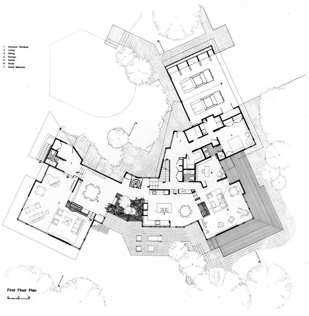 A black and white floor plan of a house