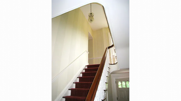 A picture of a staircase in a house