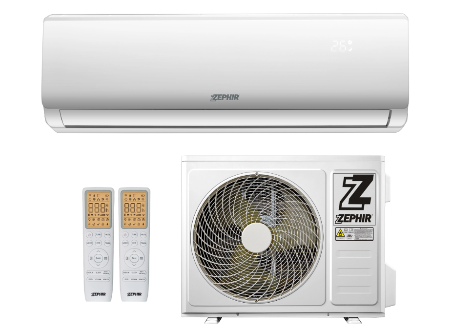 Mono Split DC INVERTER – 9000 Btu/h
COP 3,71 EER3.23
DOPPIO TELECOMANDO EVOLUTO
FUNZIONE OSCILLAZIONE VERTICALE E LATERALE MOTORIZZATA E INDIPENDENTE
FILTRI AI CARBONI ATTIVI