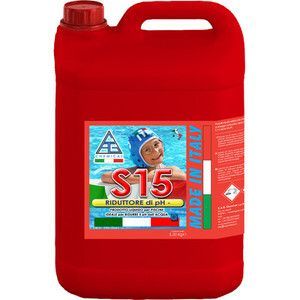 per ridurre il livello di pH in piscina. 1 kg per 100 m3 di acqua abbassa il valore del pH di 0,1 unità .Confezione da 5 kg