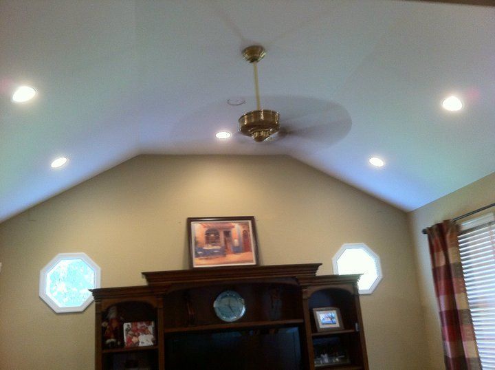 High Ceiling with Fan and Recessed Lights — East Brunswick, NJ — Diamond Electric Services