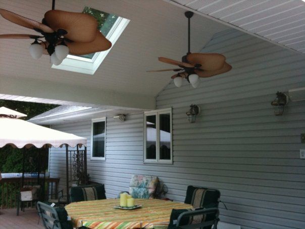 Dual Ceiling Fans for Covered Patio — East Brunswick, NJ — Diamond Electric Services