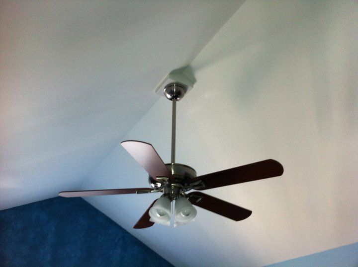Large Ceiling Fan in Bedroom — East Brunswick, NJ — Diamond Electric Services