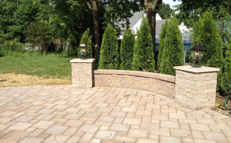 Landscape Column Lights — East Brunswick, NJ — Diamond Electric Services