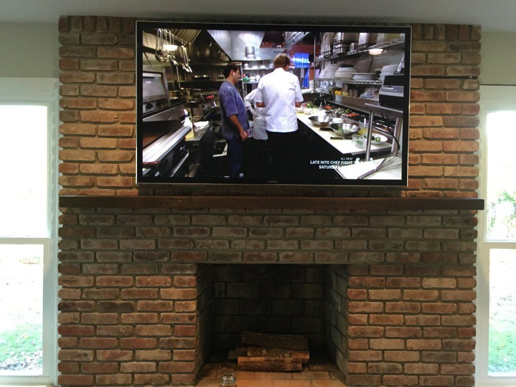 Flat Screen Tv Over Fireplace — East Brunswick, NJ — Diamond Electric Services