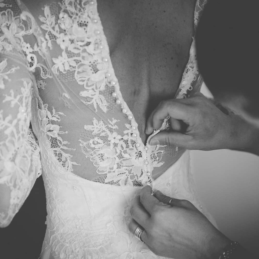 chiusura abito da sposa