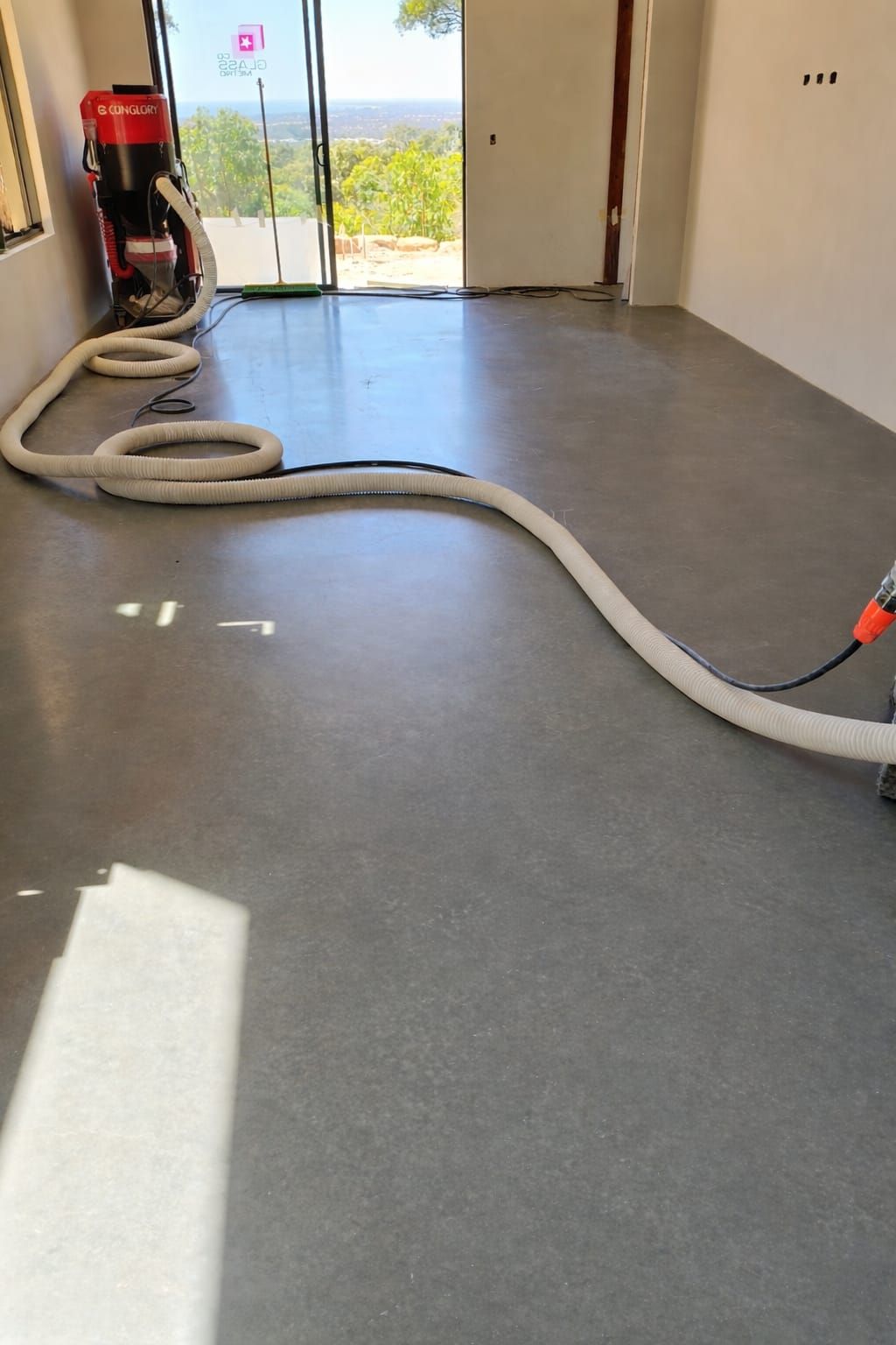 Burnished polished concrete floor in Dunsborough 