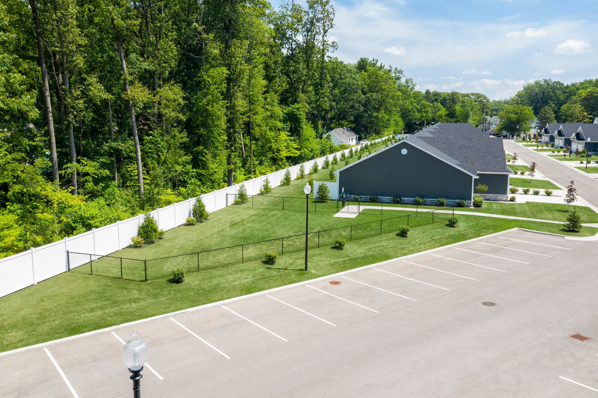 Photo of the community parking lot