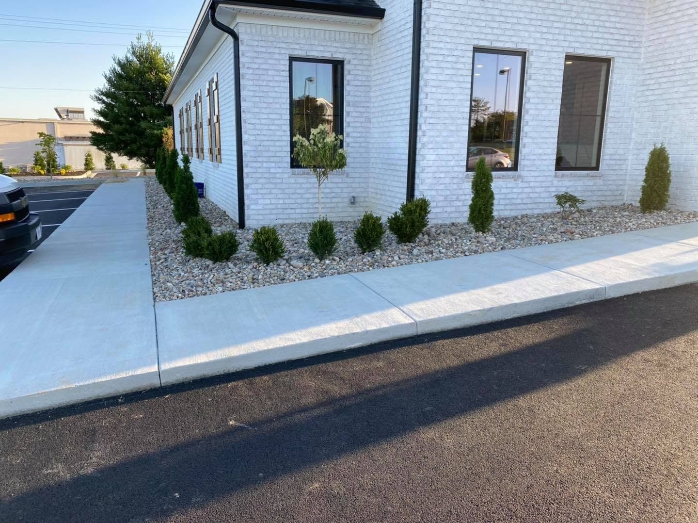rock flowerbed