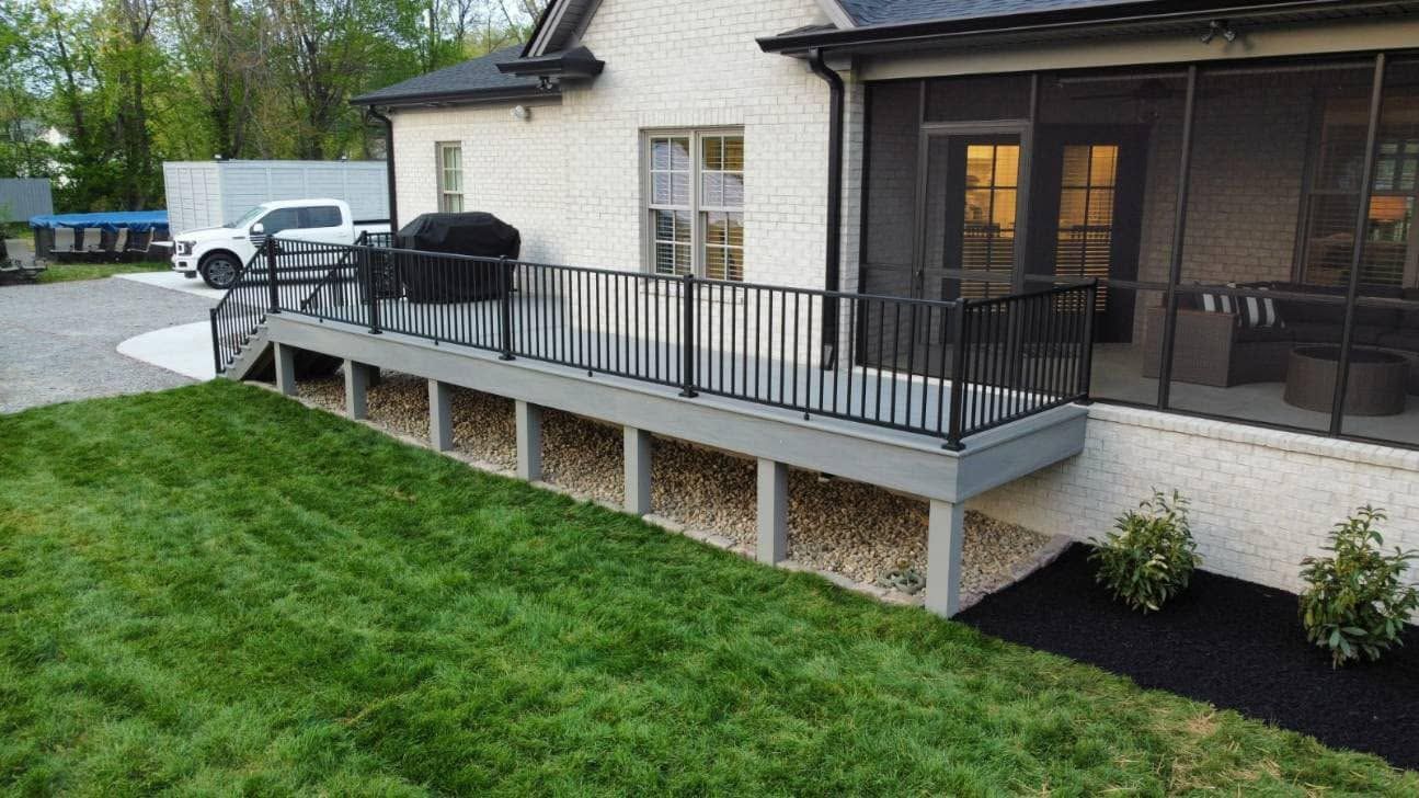 landscaping around porch