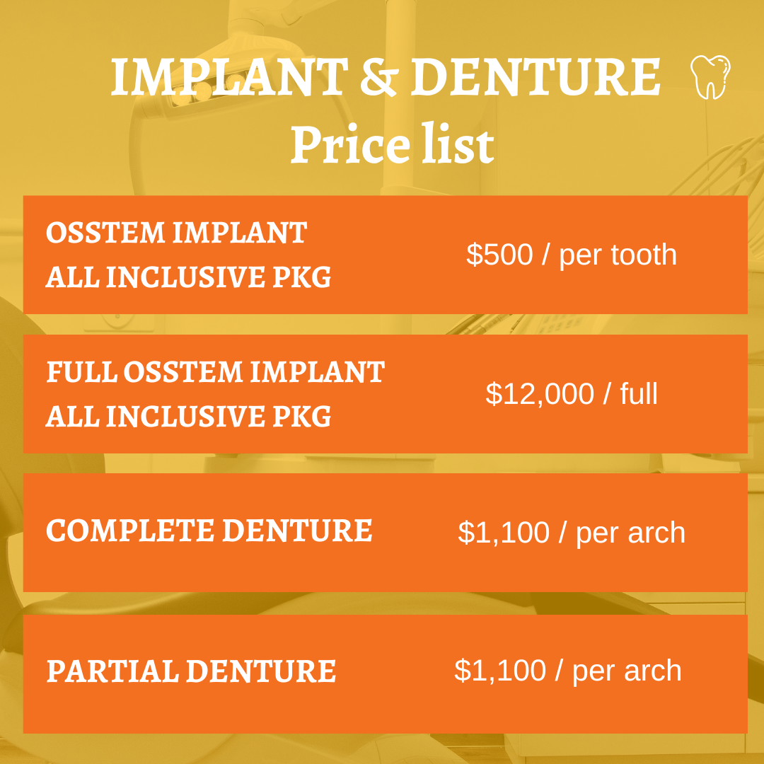 Price comparison for single implants: Hiossen Implant (750,000 KRW), Straumann (1,500,000 KRW).