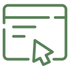 Green Arrange Online Computer Icon