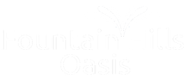Logo: Tranquility Oasis, white text on white background.