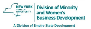 the new york division of minority and women 's business development logo