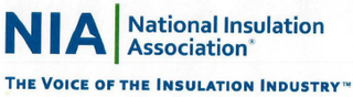 logo for the national insulation association ,the voice of the insulation industry