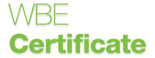 green wbe certificate logo