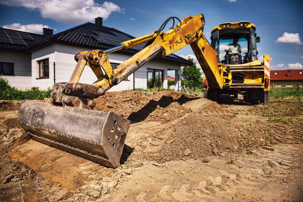 Excavator Rented to Complete Larege Landscaping Job