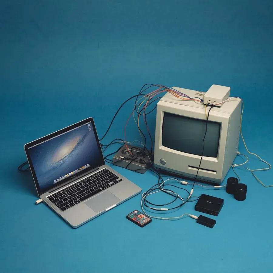 A bunch of magnifying glasses on a blue surface