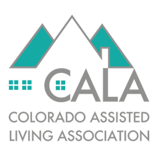 Logo: Teal and gray mountains over the letters 