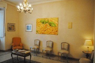 sala d'attesa dello studio di un dietologo