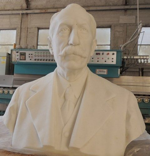 mezzo busto in marmo