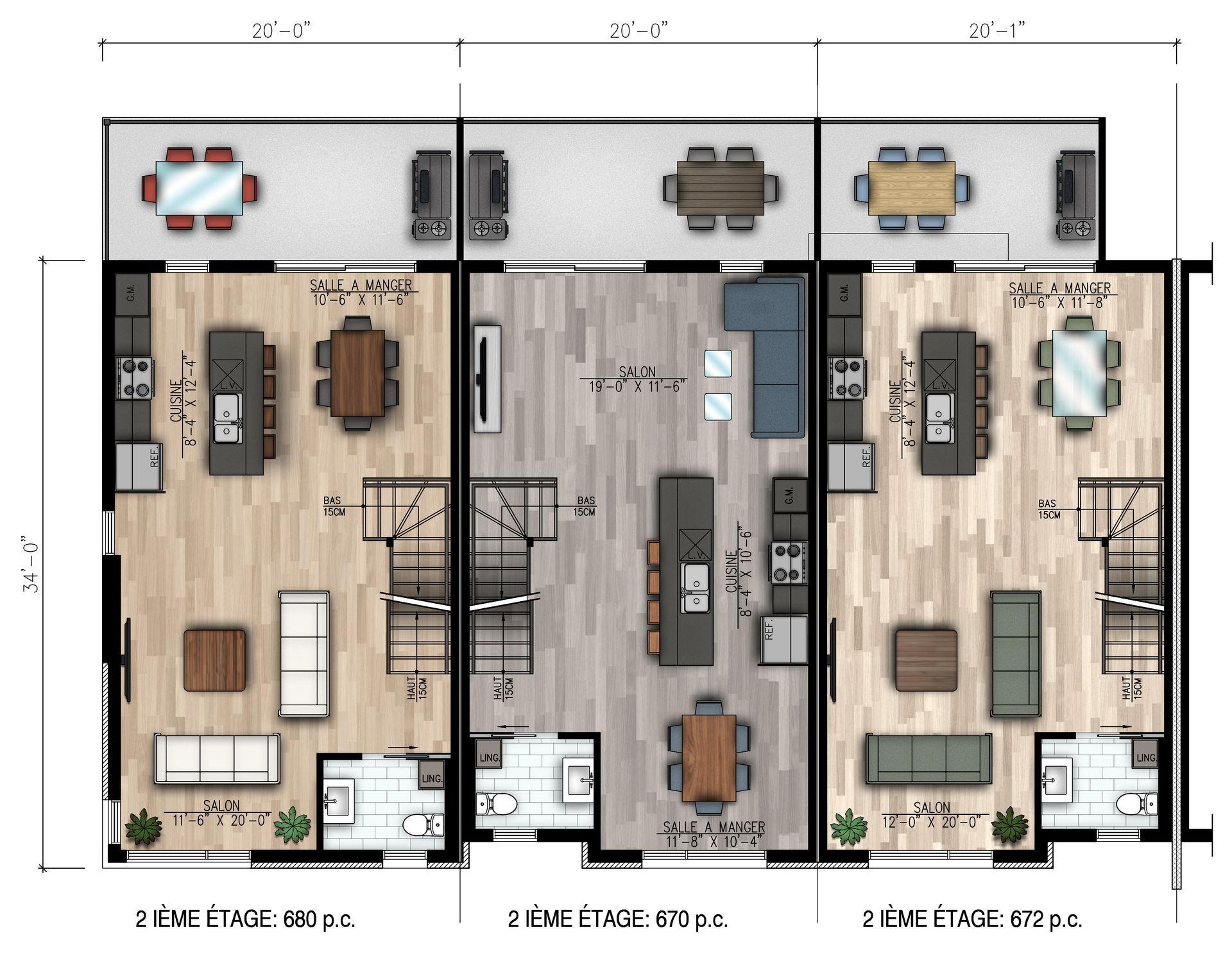 A floor plan of a house with a lot of furniture