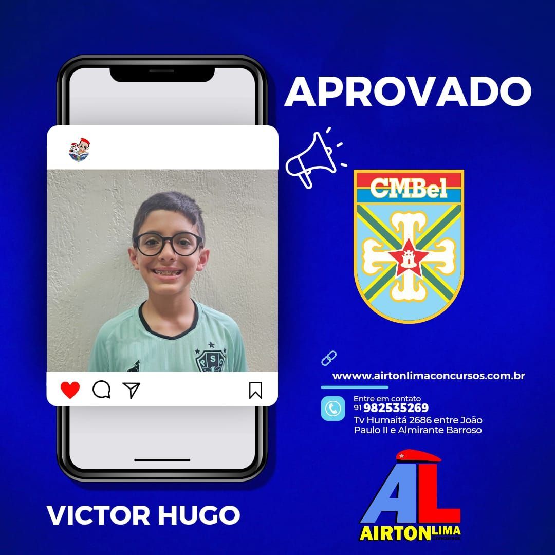 Um menino sorri na tela do celular, com as palavras 