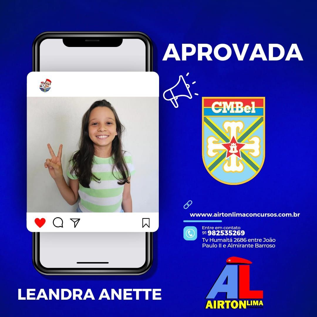 Uma menina sorri, segurando o sinal de paz, aprovado pela CMBel, com os textos 