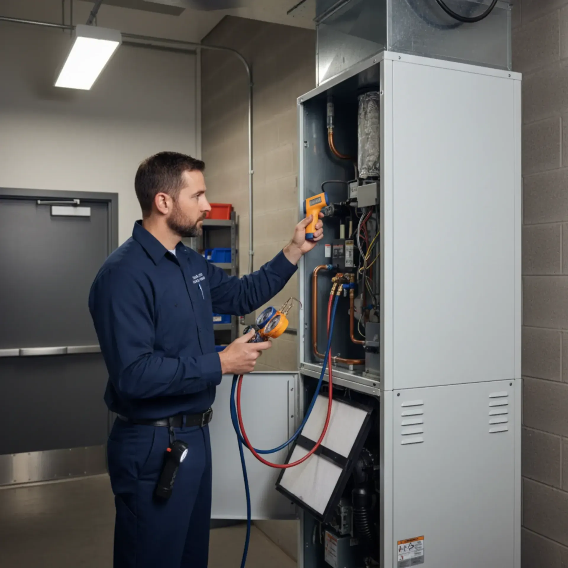 professional AC unit inspection in Pflugerville