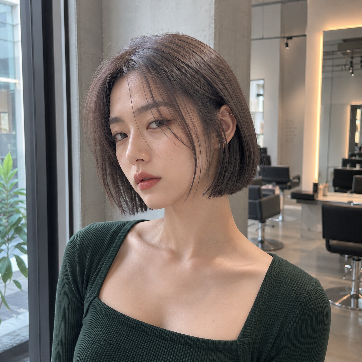 Korean tassel cut at Bymond Gwangalli Busan — English-speaking hair salon