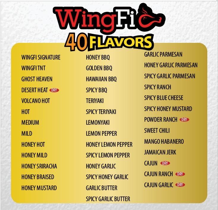 MENU Wing Fi Duluth ga