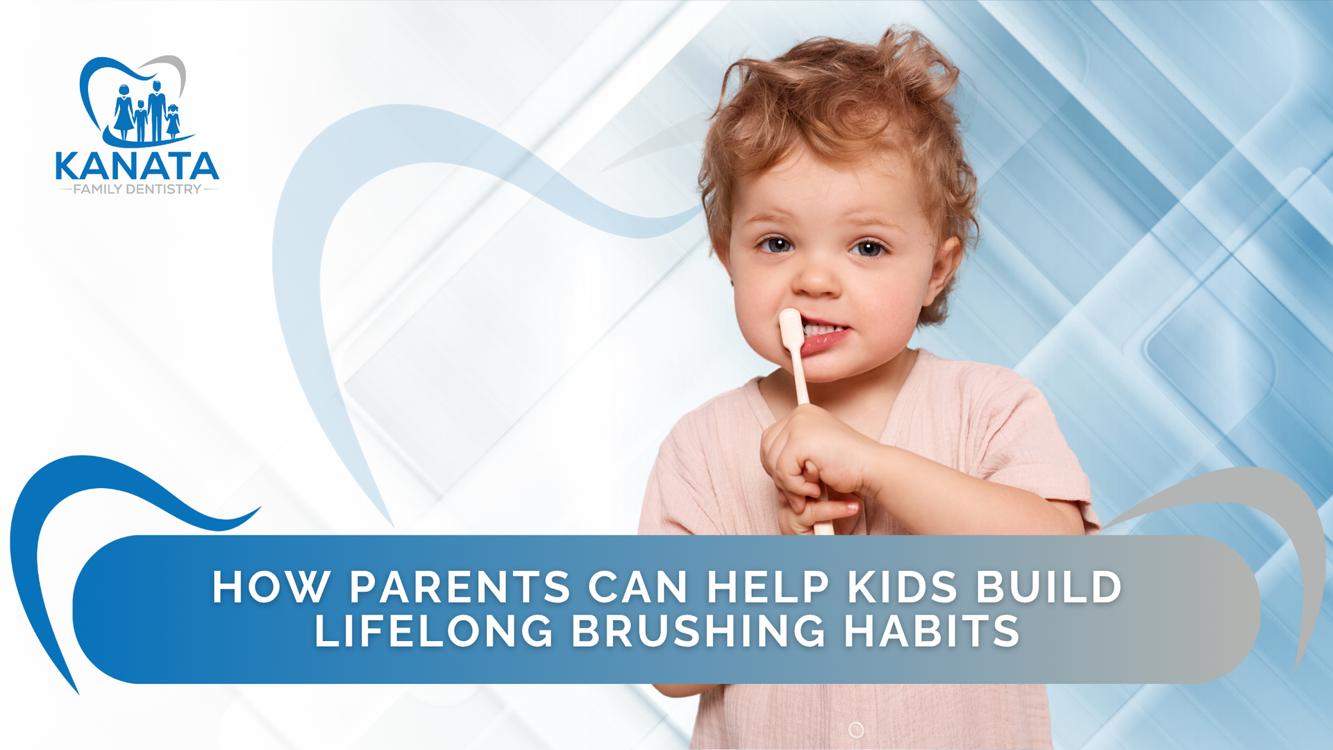 A woman and two children are brushing their teeth with an electric toothbrush.