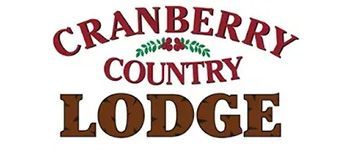 A logo for cranberry country lodge on a white background