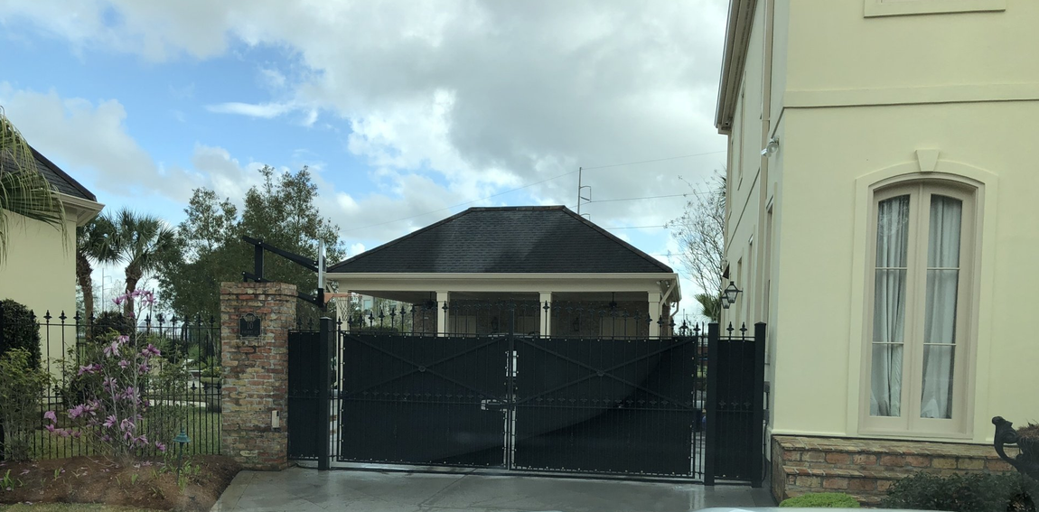 Steel Gates — Huge Black Gate in Chalmette, LA