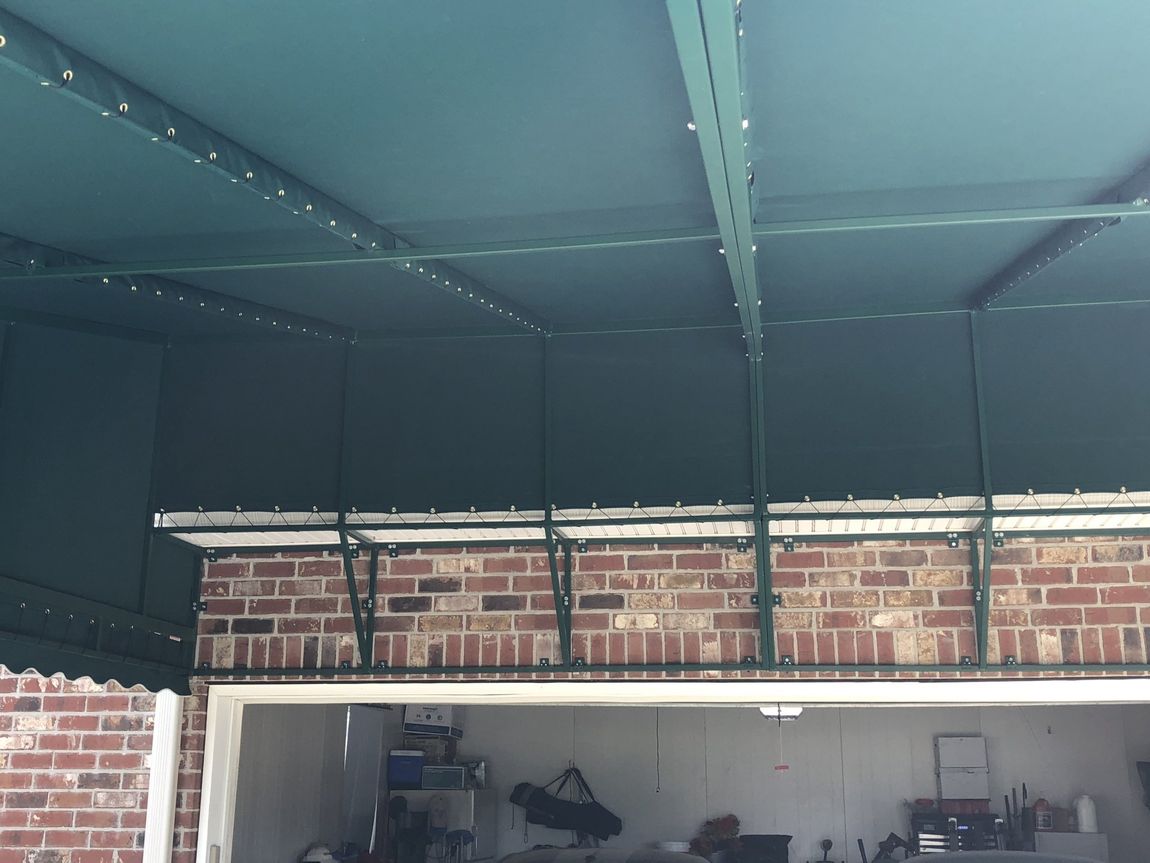 Stationery — Canopy Installed Outside The Garage in Chalmette, LA