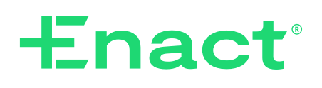 Enact logo in green