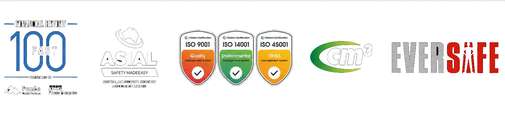 A red green and yellow iso logo with arrows pointing up