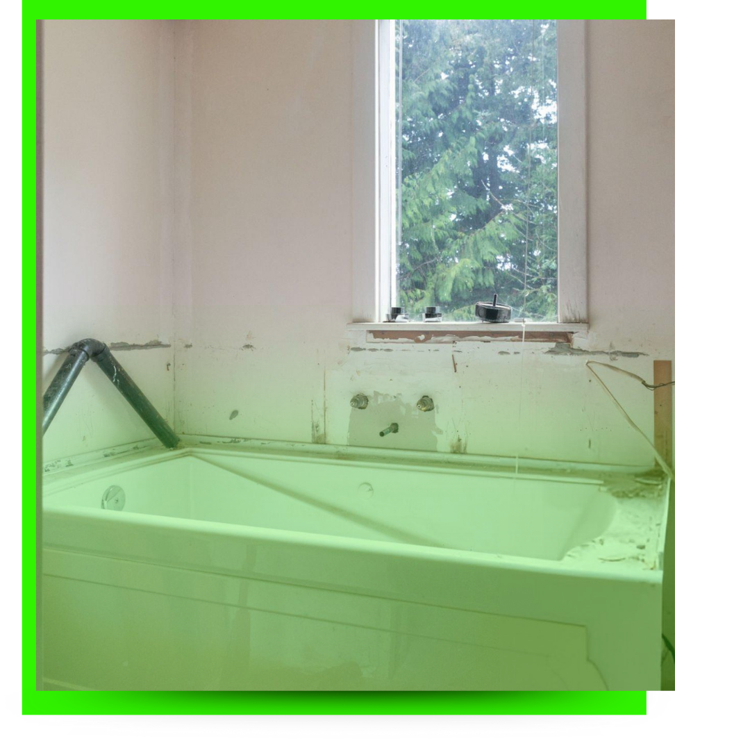 Hot tub old and damaged