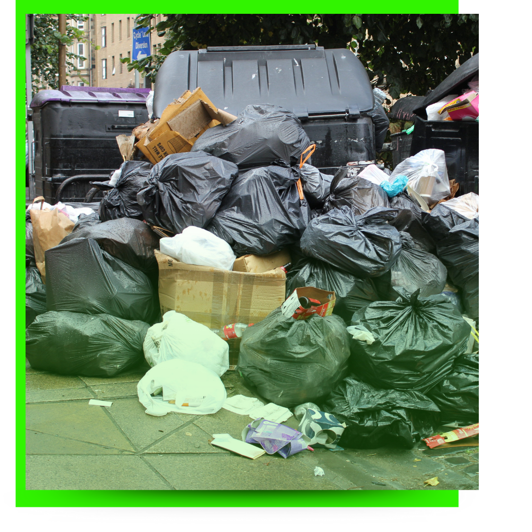A pile of garbage