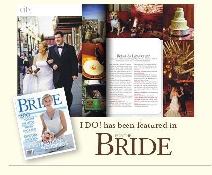 A bride magazine has been featured in the bride magazine