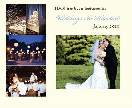 A collage of photos from a wedding in houston in january 2010