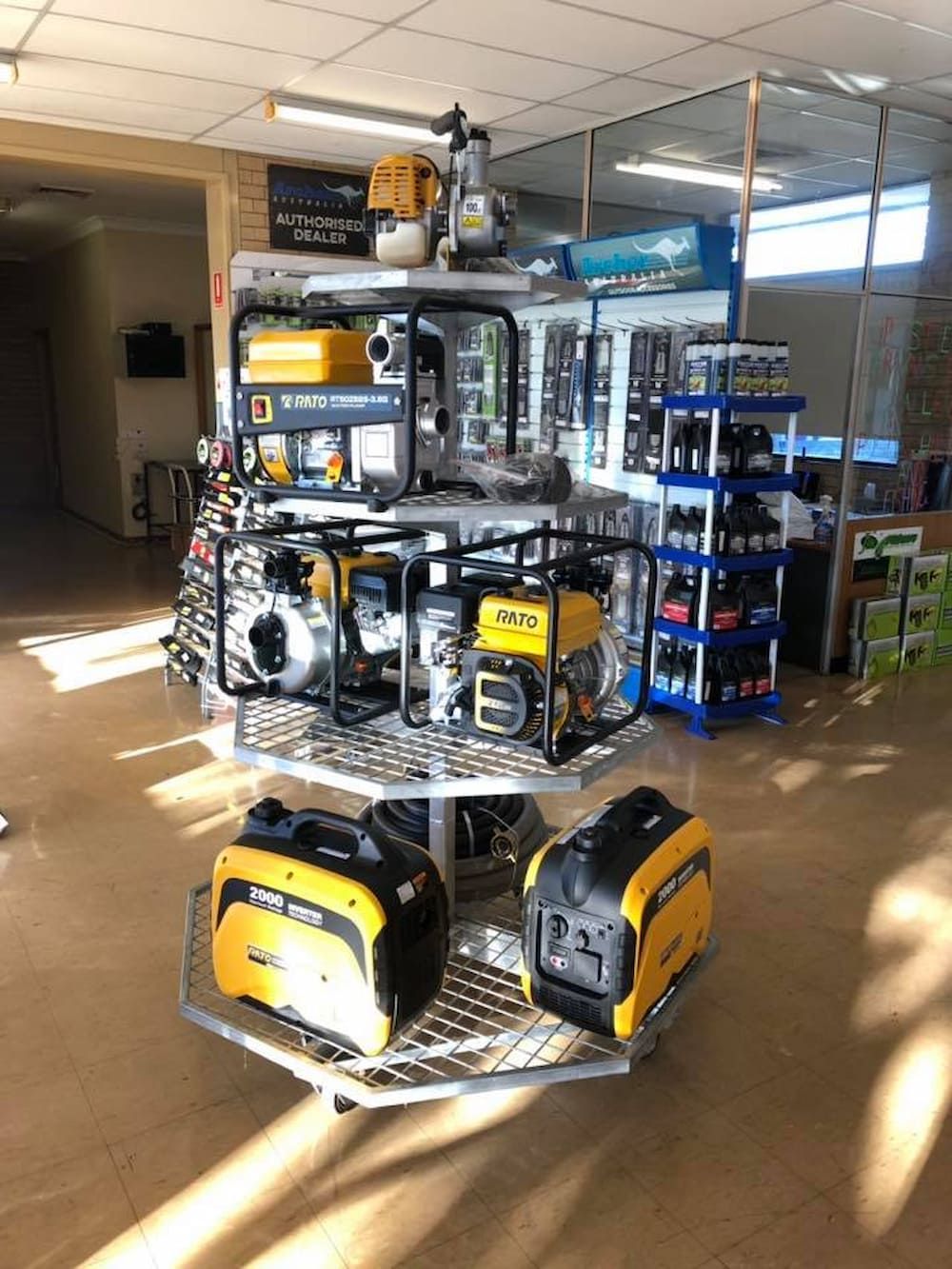 Different Types Of Generators On Display In This Store — Posties Caravans Boats Small Engines Inverell In Inverell, NSW