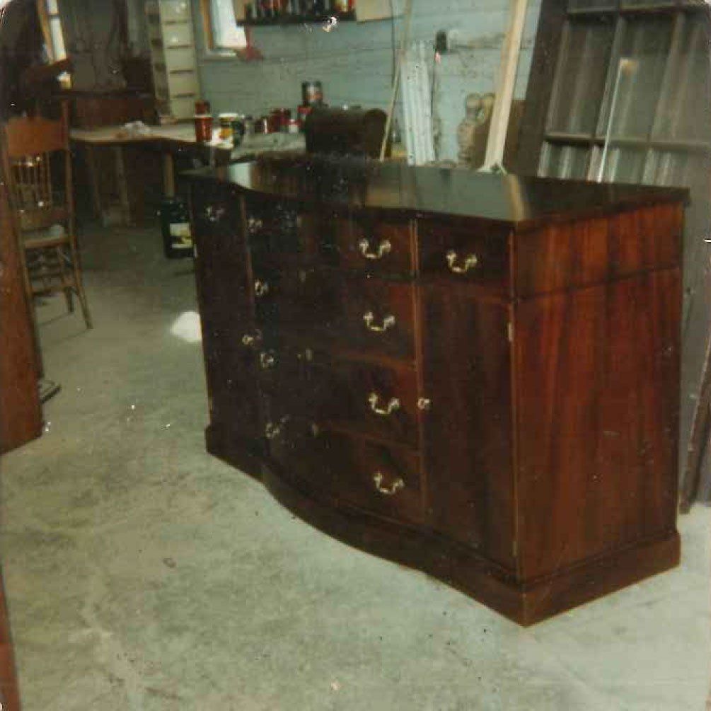 dresser after furniture refinshing