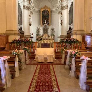 allestimento navata chiesa