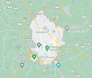 Statesboro Zip Code Map