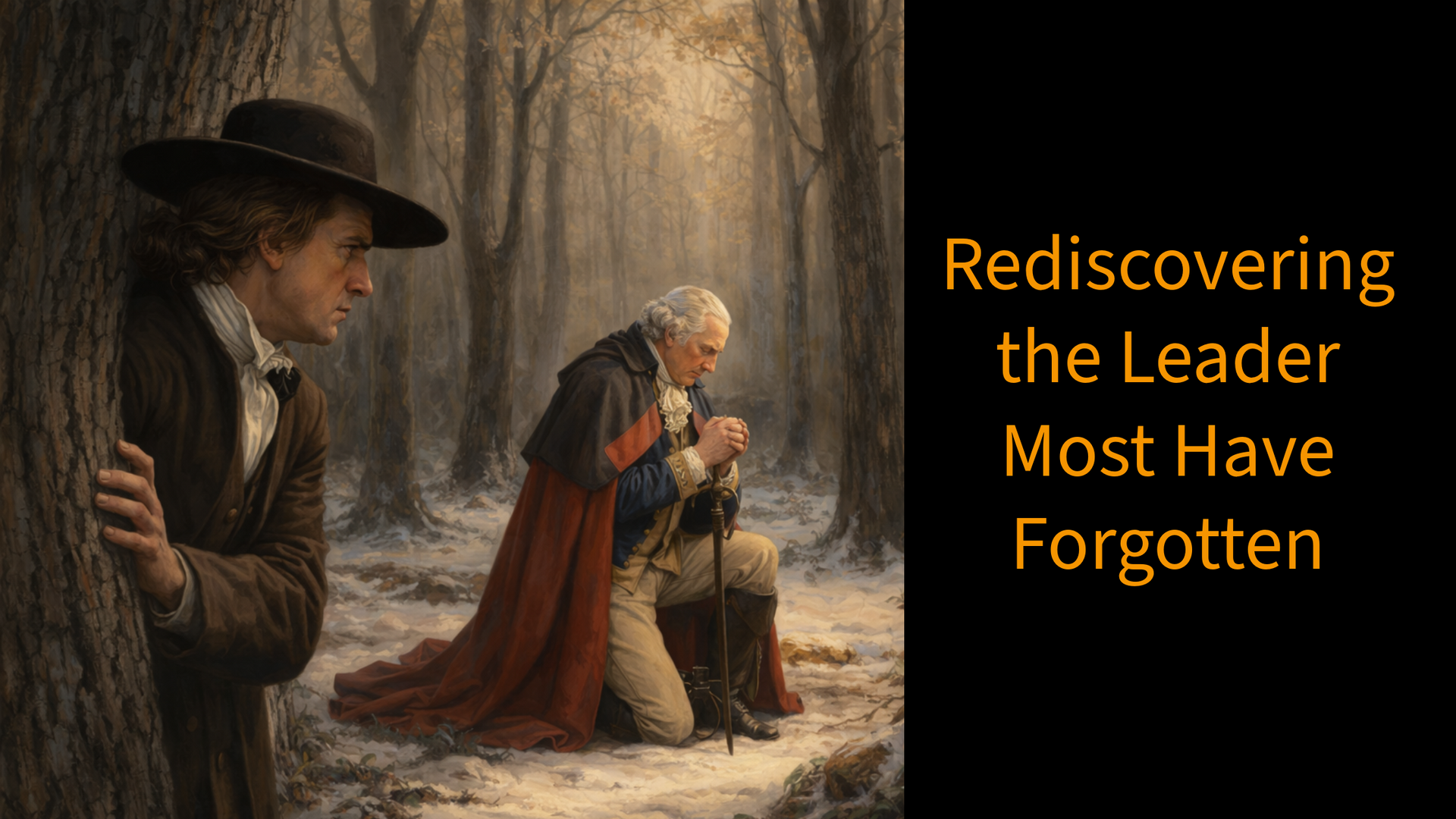 Isaac Potts watching Washington pray