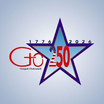 Logo: Blue star with US flag inside,