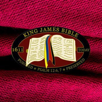 Pin featuring an open book with the words