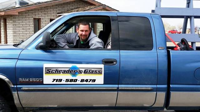Man In Blue Truck — Auto Glass Center in Alamosa, CO