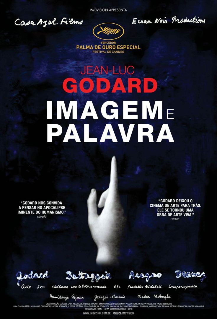 A movie poster for imagem palavra by jean luc godard